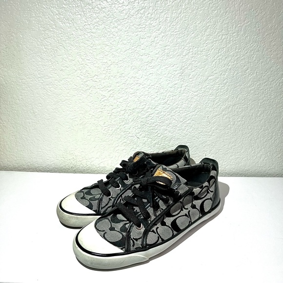 COACH Barrett Monogram Canvas Sneakers - Picture 1 of 7